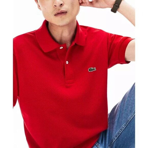 Lacoste Polo Shirt Short Sleeve Red SZ XL - Picture 2 of 16